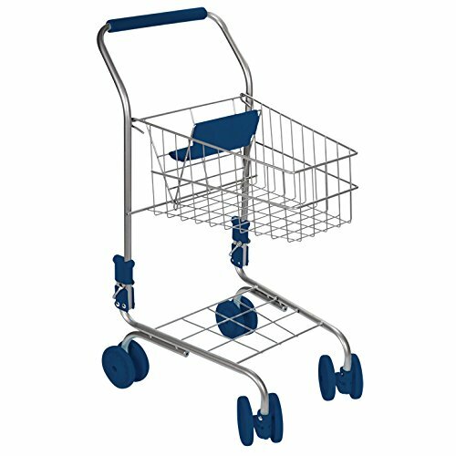 Shopping Cart For Kids With Wheels Toddler Mini Toy Grocery Pretend Play Trolley