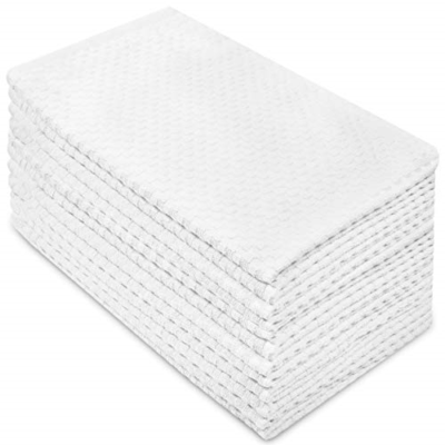 Cotton Craft, Euro Cafe Waffle Weave Terry Kitchen Towels, 1