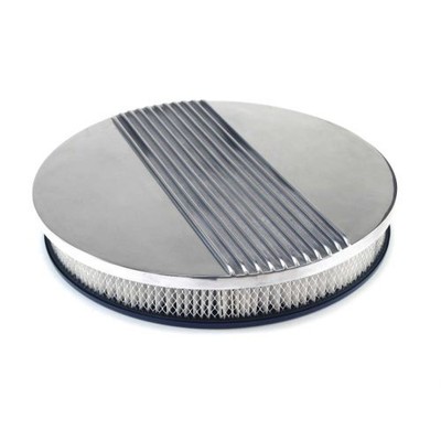 Scott Drake C5ZZ9600AFK 14in.Polished Aluminum Finned Air Cleaner Assembly