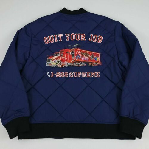 Supreme Quit Your Job Quilted Work