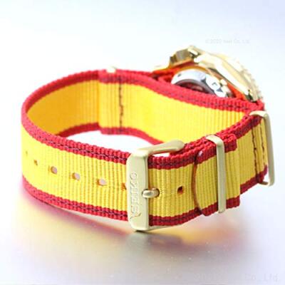 Pre-owned Seiko 5 Sports Sense Sbsa084 Street Fighter V Zangief Men's Watch Nylon Band