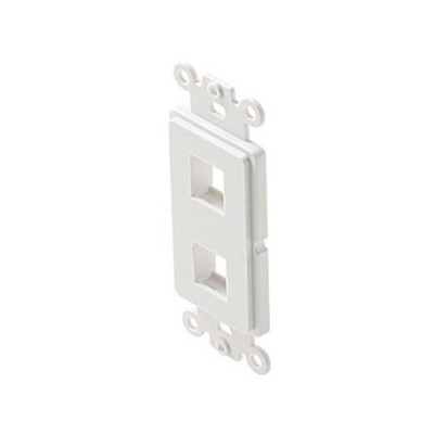 Eagle Decora Type 2 Port Keystone Insert White ABS Plastic Easy Data Junction