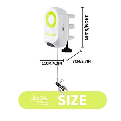 ALL FOR PAWS Interactive Cat Toys Automatic Cat Wand Teaser Toy Motion Activa...