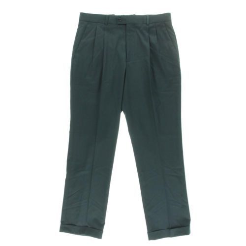 slim fit dress slacks Perry Ellis Portfolio Men's Modern Fit Stretch Dress Pants Dark Beige 36 x  34 main image 1