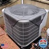 Air Conditioner Covers for Outside Units Central Ac Cover Leaf Guard Heavy Duty Mesh AC Defender for Outdoor Square Units, All Season Black ( 32 x 32 inch Mesh)