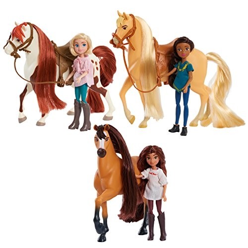 Just Play Spirit Riding Free Small Doll Collector Lucky Horse Set