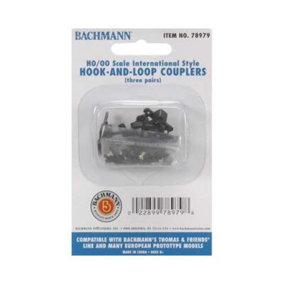 NEW Bachmann Thomas Hook&Loop Couplers (6) HO Train 78979 FREE US SHIP