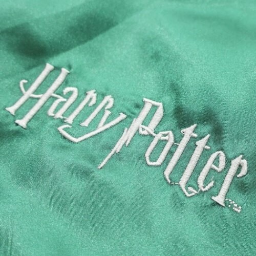 Pre-owned Harry Potter Sukajan Slytherin Emblem From Japan Size L In Multicolor