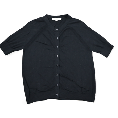 Short sleeve black cardigan hotsell sweater