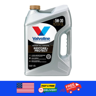 NEW Restore & Protect Full Synthetic 5W-30 Motor Oil 5 QT