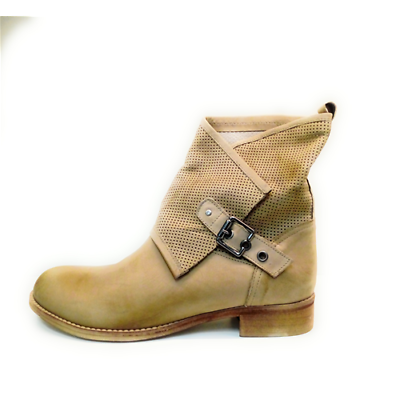 PEDRO JIMENEZ STIVALETTI DONNA BIKER BOOTS ASIMMETRICI BASSI