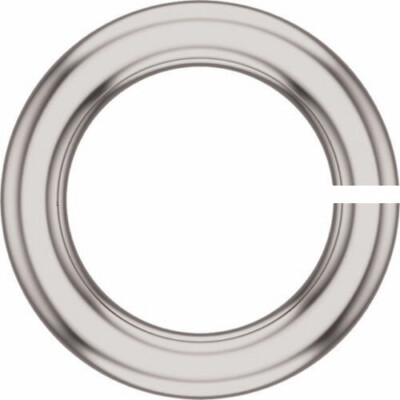10mm OD 7.25mm ID SOLID 10k White Gold 16ga gauge OPEN Thick Heavy Jump Ring USA