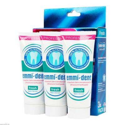 EMMI-DENT Ultraschall Zahncreme fresh Set 3 St