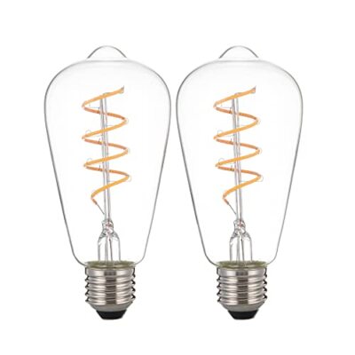 E26 Medium Base 40w Equivalent, Low Voltage 4w Vintage S...