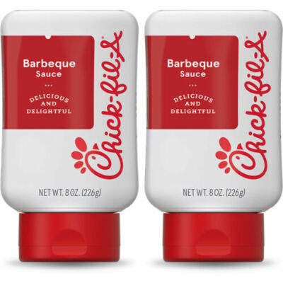 Chick-fil-A Barbeque Sauce Bottles Dipping Condiment Dip BBQ   8oz -two bottles
