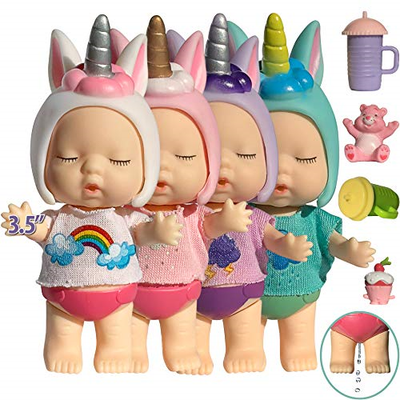 For 4 5 Year Old Girls 3 Inch Baby Unicorn For