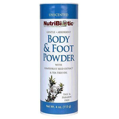 NutriBiotic   Body & Foot Powder, Unscented, 4 Oz | with Grapefruit Seed
