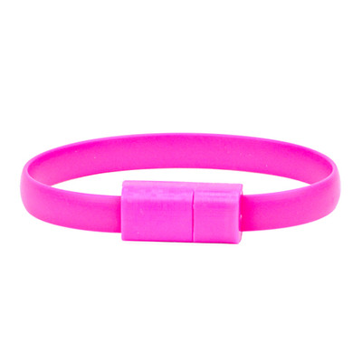 Fashion USB Wrist Band Bracelet Data Sync Cable Charger for Android & Apple iOS
