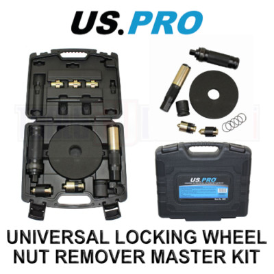 US PRO Tools Master Locking Wheel Nut Removal Set universal Remover Tool Kit
