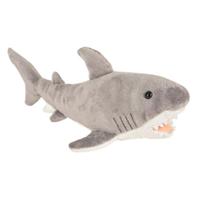 Adventure Planet Plush Animal Den - GREAT WHITE SHARK (14 inch) New Stuffed Toy