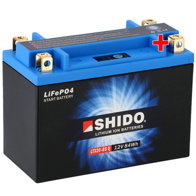 Batterie für Harley FLD 1690 Dyna Switchback ABS GZM 15 Shido Lithium YTX20L-BS
