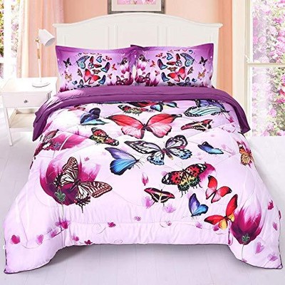 S Twin Size 3 Pieces Girls Kids Quilted Bedspre...