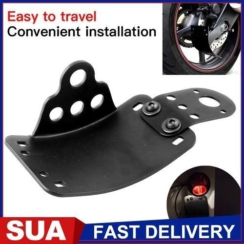 Black Side Mount License Plate Bracket Motorcycle Tail Light Holder For Aprilia.