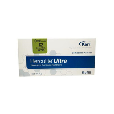 Kerr Dental 34773 Herculite Ultra Restorative Composite Syringe C2 Enamel 4 Gm