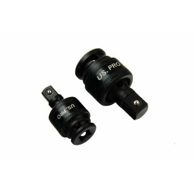 US PRO 2PC IMPACT UNIVERSAL JOINT SET 3/8'' & 1/2'' DRIVE
