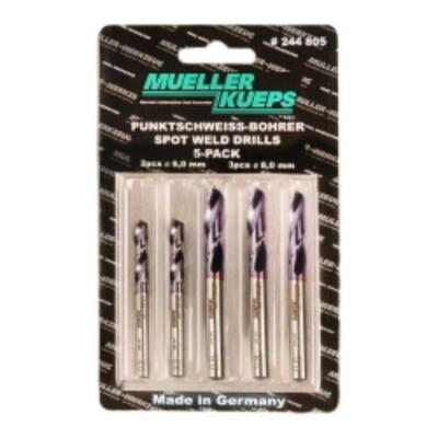 Mueller Kueps 244805 Spot Welding Drill Bits, 5-pack