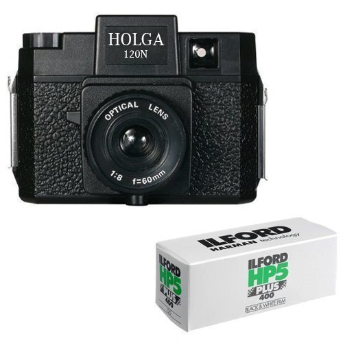 Holga 120N Medium Format Film Camera (Black) with 120 Film