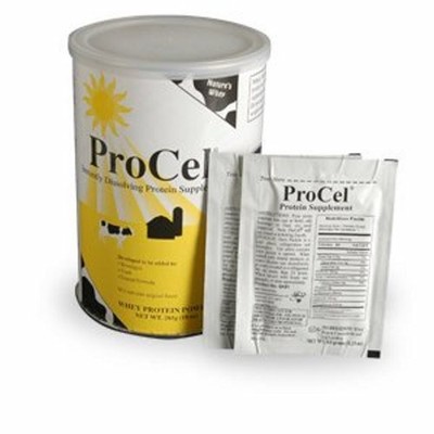 Whey Protein Supplement ProCel Unflavored 10 oz. Can Powder  10 Oz