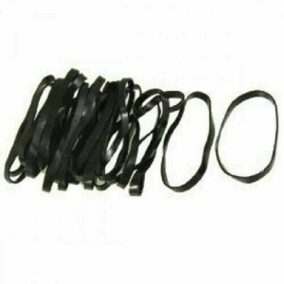 Rubber Bands Heavy Duty Black Large  Cold & UV Resistant 25 Pack-3 1/2'' x1/4''