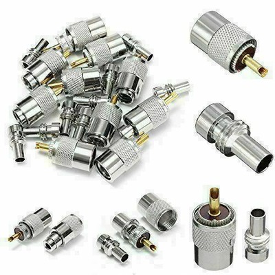10pcs PL259 Solder Connector Plug with Reducer for RG8X Coaxial Coax Cable. Buy it now for 10.99