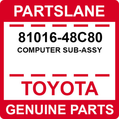 81016-48C80 Toyota OEM Genuine COMPUTER SUB-ASSY