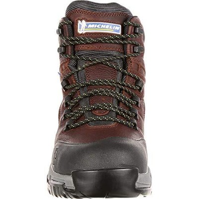 Pre-owned Michelin Men's 6" Hydroedge Steel Toe Waterproof Work Boot Brown - Xhy662 Color In Color Brown