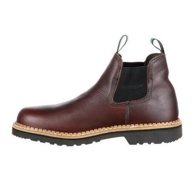 Pre-owned Georgia Boot Men's Georgia Giant High Romeo Soft Toe Work Boot Soggy Brown - Gr5