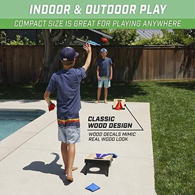 Portable Size Cornhole Game Set with 6 Bean Bags Great for Indoor & Outdoor Play