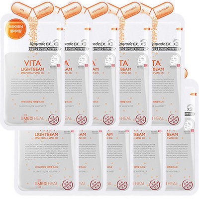 vita lightbeam essential mask ex. (10pcs)24ml mediheal