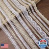 IDONGCAI Ribbon Lace Mixed Color Lace Trim Crochet Cotton Lace Edge for Bridal Wedding Decoration,Christmas Package DIY Sewing Craft Supply, 2 Yards Each, 10 Styles(Mixed Color 20 Yards)