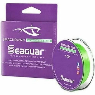Seaguar Smackdown Fishing Line Spool 150yd 10lbs Tested .005 Flash Grn 10SDFG150