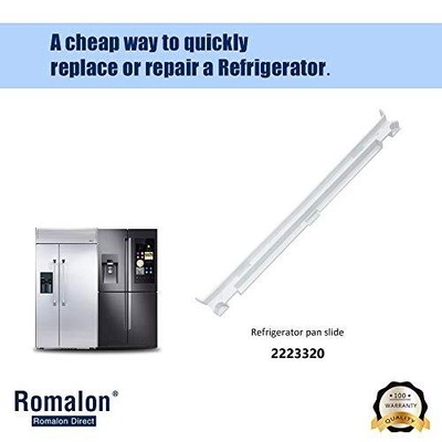 WP2223320 Refrigerator Drawer Slide Rail fit for Whirl-Pool Ken-More 2223320 ...