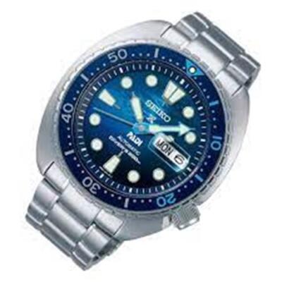 Pre-owned Seiko Blue Dial Stainless Steel Men's Analog Wrist Watch Srpk01