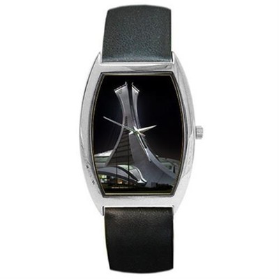 Olympic Stadium Montreal  Barrel Style Metal Watch 