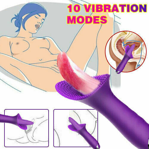 Multispeed-Vibrator-Clit-Licking-Tongue-G-Spot-Dildo-Oral-Toys-For-Women-Female