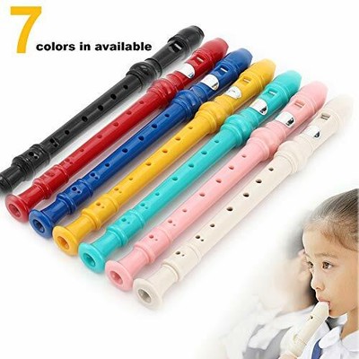 8 Bees Descant Soprano Recorder 8 Hole with Cleaning RodBasic Musical Instrument