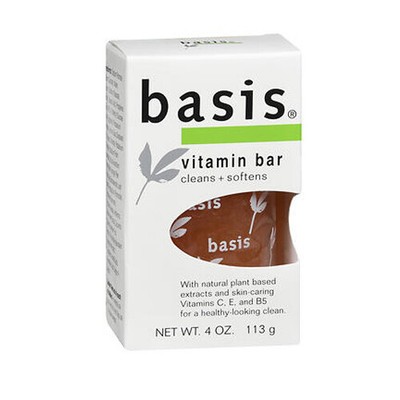 Basis Vitamin Bar Soap Cleans Plus Softens 4 oz By Basis