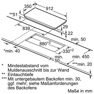 Siemens EX275FXB1E Induktionskochfeld, Facettenschliff, 90 cm (Einbaukochfeld)