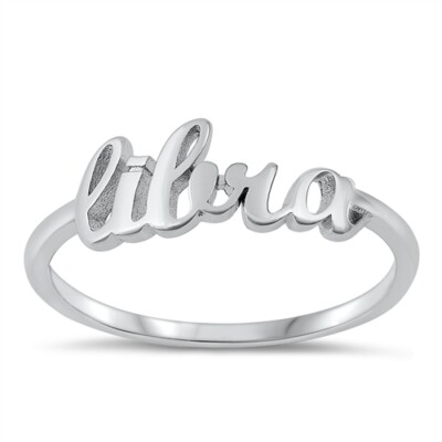 Sterling Silver Horoscope Zodiac Astrology Sign Ring NEW