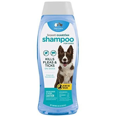 Dog Flea And Tick Treatment Shampoo With Scent Clean Cotton For Dogs 18 Ounces